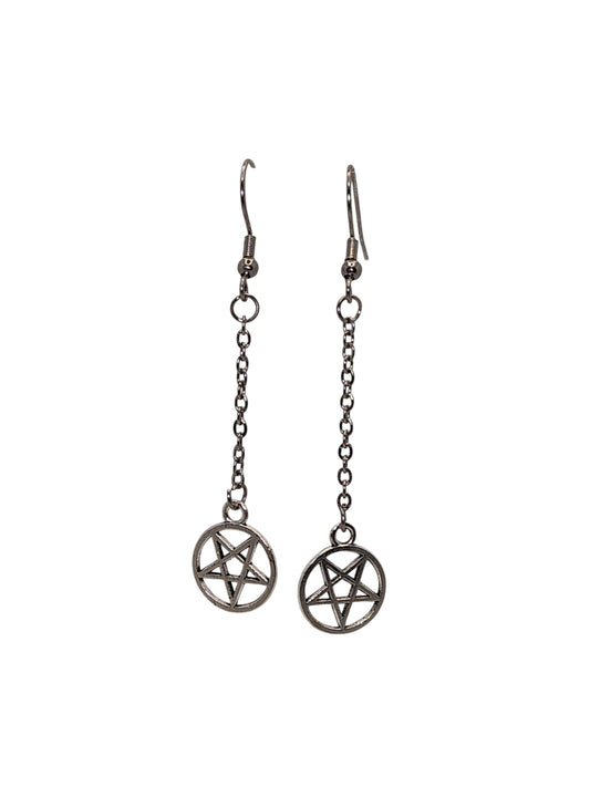 Witch's Sigil Pentagram Earrings