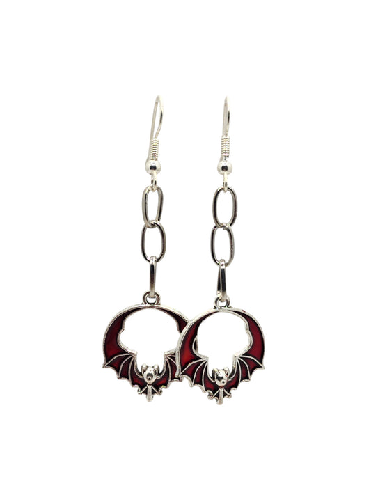 Crimson Night Earrings