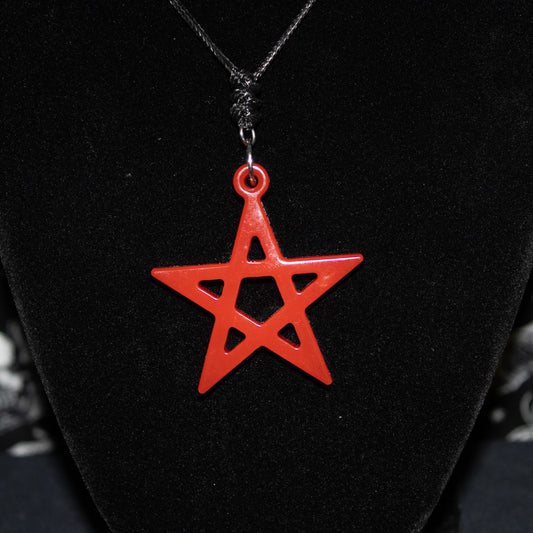 Crimson Pentacle Necklace