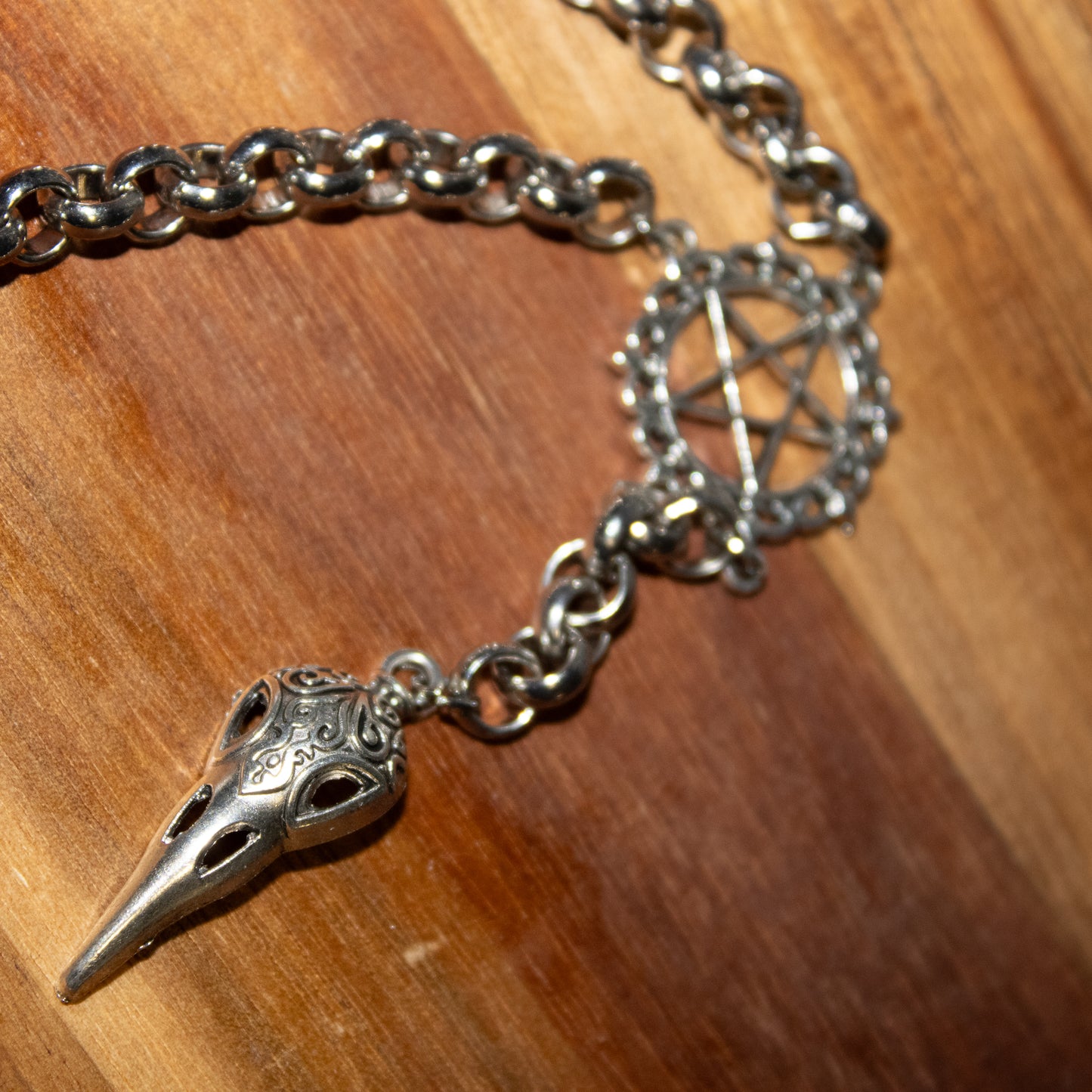 Pentacle & Plague Beak Pendant Necklace
