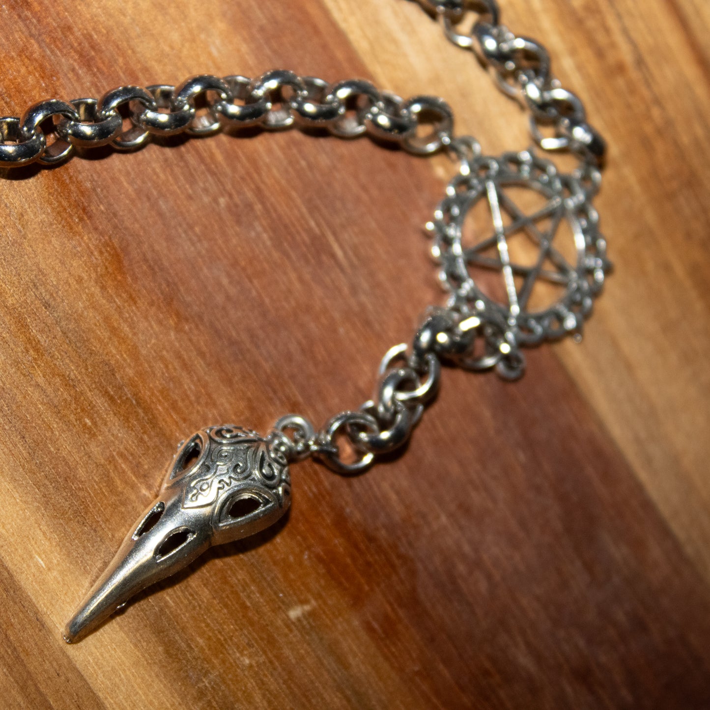 Pentacle & Plague Beak Pendant Necklace