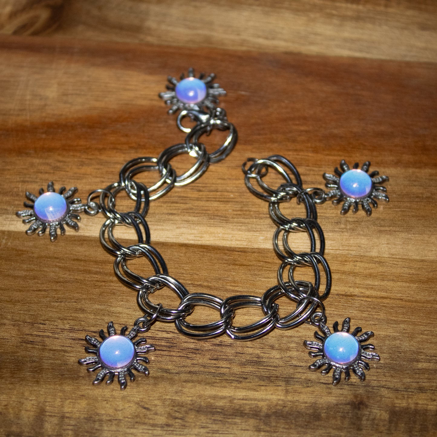 Solar Opalite Charm Bracelet