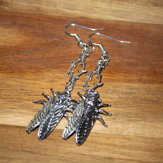 Barbed Cicada Earrings