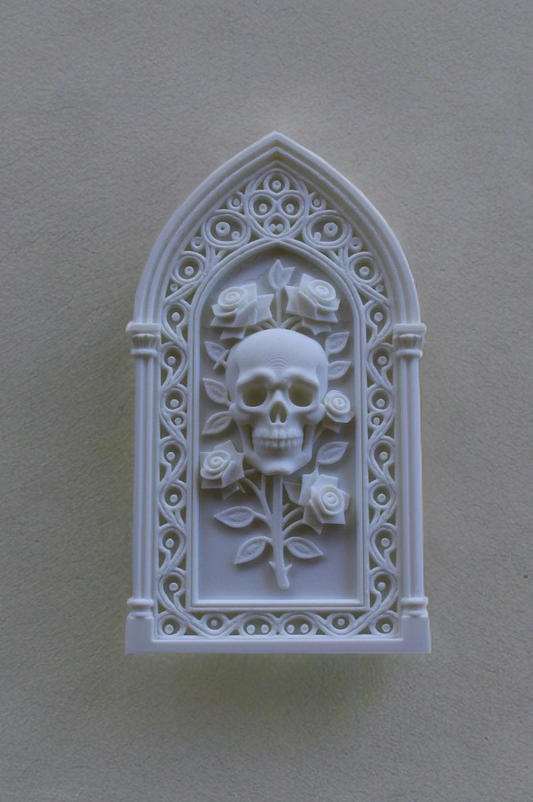 Cathedral Skull Roses Frame