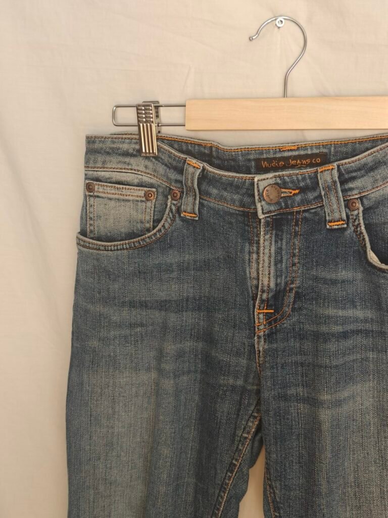 Nudie Jeans Co ~ Tvättad Blå Denim ~ Strl W27 / W30